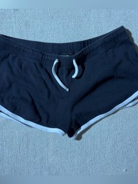 Kavio Vintage “Hawaii” Black Dolphin Shorts with White Trim